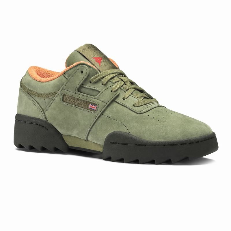 Tenisi Reebok Workout Ripple Og Dama Verzi/Portocalii/Negrii Romania LH1144XB